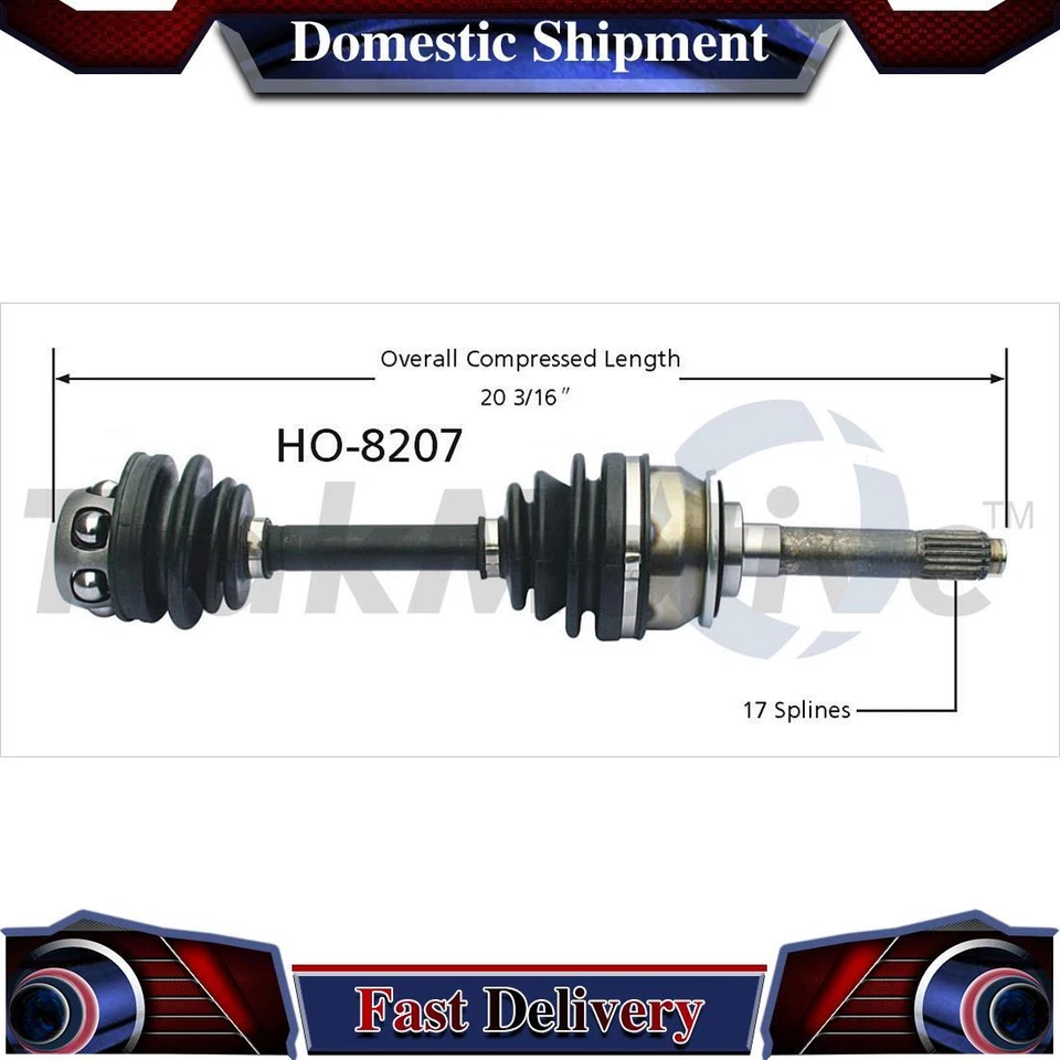 Conjunto de junta de eje de transmisión CV delantero izquierdo para Acura SLX 1996 1997 1998-1999 Foto 1 de 1