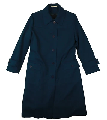 Abrigo Forrado Forecaster of Boston Vintage Azul Teal Talla 9/10 Nuevo Con Etiquetas Sin Stock Foto 1 de 4