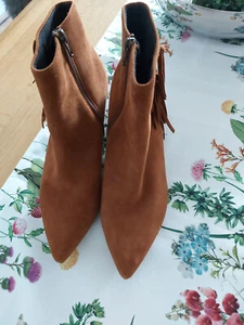 Peter Kaiser Damen Stiefellette Wildleder Gr. 39 braun cognac Neu. o.Karton - Bild 1 von 5