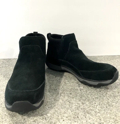 Botas de tornozelo masculinas LL Bean camurça preta forrada de lã tamanho 9,5M inverno Tek II - Imagem 1 de 4