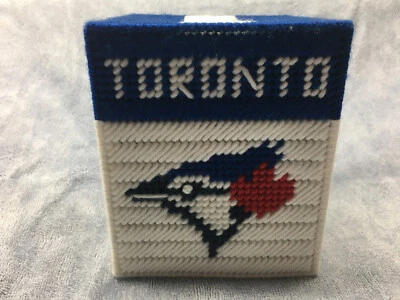 Cubierta de caja de pañuelos de lona de plástico MLB Toronto Blue Jays Foto 1 de 3