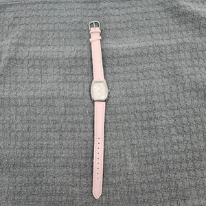 Avon Breast Cancer Crusade Skinny Strap Pink Watch Tested Working Pre-owned - Picture 1 of 14