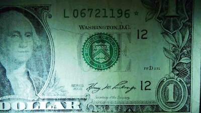 2006  Series $1 One Dollar Star note / Birthday note  June 27, 1961   L06721196* - Image 1 of 3