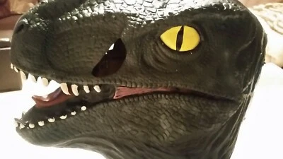 Disfraz de rubí para hombre máscara de látex velociraptor azul de lujo, estándar Foto 1 de 4