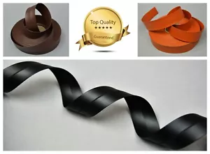 30mm PU Faux Leather Flat Ribbon Trimming Tape Strap Belt Bag Vegan Imitation - Picture 1 of 95