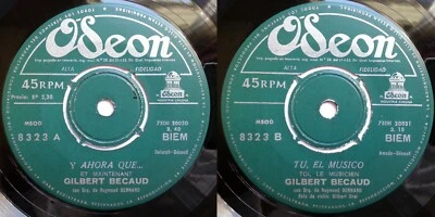 GILBERT BECAUD ET MAINTENANT/TOI, LE MUSICIEN 1962 MEGARARE CHILEAN PRESS ONLY! - Image 1 of 4