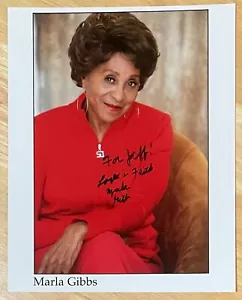 MARLA GIBBS 100% AUTHENTIC AUTOGRAPHED PHOTO ! AMAZING ! SINGER ! - Bild 1 von 1