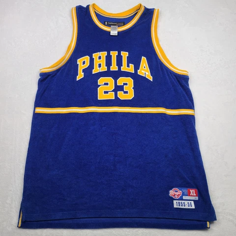 Jason Richardson Mens XL Reebok D'funkd Philadelphia 76ers Terry Cloth Jersey Cover