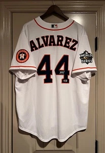 Yordan Alvarez Autographed Houston Astros 2022 World Series Jersey Beckett - Picture 1 of 6