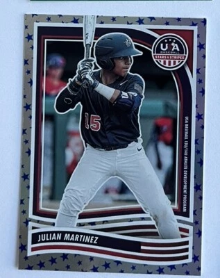 2024 Panini USA Stars & Stripes Julian Martinez Stars Foil SP Parallel #105 - Image 1 of 2