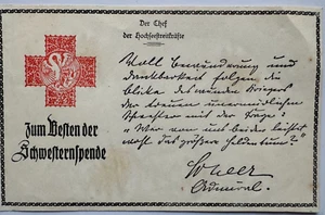 Zum Besten Schwesternspende Chef der Hochseestreitkräfte Admiral Scheer um 1917 - Picture 1 of 3