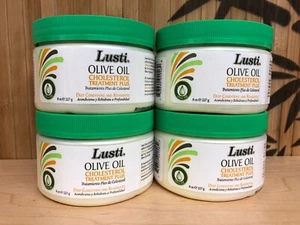 4 PK LUSTI OLIVE OIL CHOLESTEROL TREATMENT PLUS Deep Conditions Rehydrates 8 OZ - Picture 1 of 3