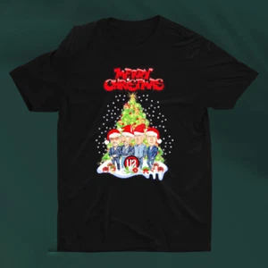 U2 Band Merry Christmas Pine tree Xmas Gift Unisex T-Shirt All Size S-5XL MI252 - Picture 1 of 2