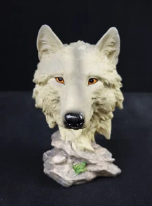 Wolfs Büste Figur Wolf Wölfe Wald Indianer Wild Life Dekofigur Skulptur WO126 - Bild 1 von 4