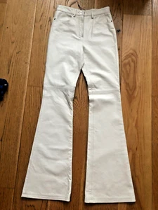 J.W. ANDERSON DAMEN WEISSE LEDER SCHLAGHOSE BOOTCUT UVP: 1.700€ - Bild 1 von 24