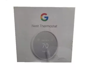 Google Nest Thermostat - Smart Programmable Wi-Fi Thermostat - Snow GA01334-US - Picture 1 of 1