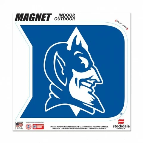 DUKE BLUE DEVILS 6"X6" DIE-CUT MAGNET FOR INDOOR OUTDOOR USE HEAVY DUTY Cover