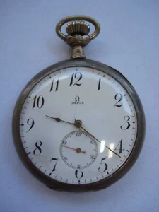 montre gousset OMEGA en argent massif - à réparer - Imagen 1 de 11