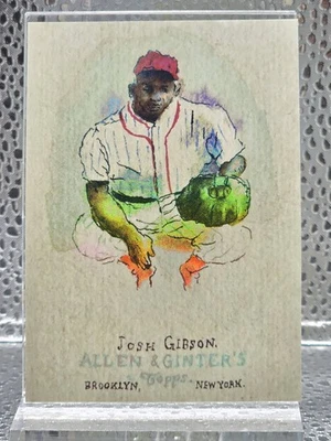 2025 Topps Shoebox Treasures Josh Gibson Refractor Allen And Ginters /25 - Image 1 of 2