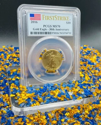 2016 $10 American Gold Eagle First Strike PCGS MS70 Rare 1 of 1297 Pristine! - Image 1 of 4
