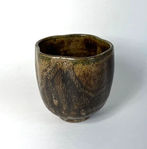 Vintage Artist Marked Handmade Pottery Japanese Style Yunomi Cup - Picture 1 of 14