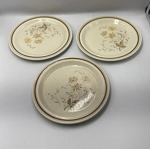 3 x Royal Doulton Sandsprite Salad Plates 8.5” Vintage Stoneware Replacements A - Picture 1 of 17