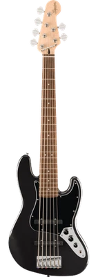 Fender Squier Affinity Series Jazz Bass VI Electric Bass Guitar,  Black Metallic - Image 1 of 4