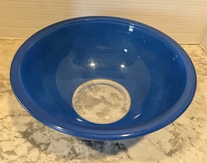 Pyrex 325 2,5 Liter royal mittelblau auf Klarglas Schale schöne Form PYX1008 - Bild 1 von 13