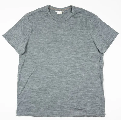 Camiseta Icebreaker 150 Lana Merino Para Hombre Grande Gris Ligera Capa Base Foto 1 de 4