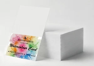 40 x Sheets Watercolour Card/Paper White 300gsm 120 x 210mm AM532 - Picture 1 of 5