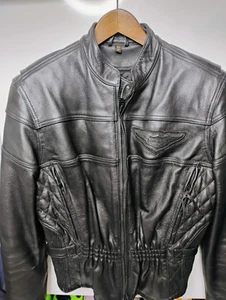 Genuine Harley Davidson Women's Motorcycle Jacket Size Medium w/ Body Armor - Picture 1 of 12