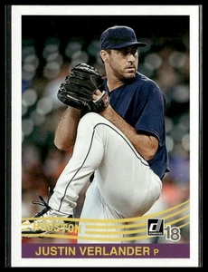 2018 Donruss #238 Justin Verlander - Picture 1 of 2