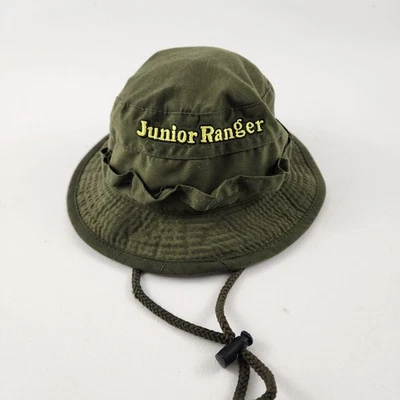 Junior Ranger шляпа ведро молодежи маленький/средний зеленый Boonie подбородок ремень открытый - Изображение 1 из 4