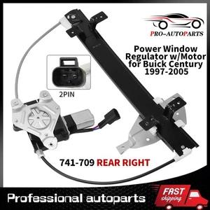 For Buick Regal Century 1997-2005 w/ Motor Rear Right Passenger Window Regulator - Picture 1 of 9