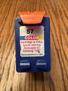 HP 57 Tri-Color Ink Cartridge for Deskjet OfficeJet Series - Picture 1 of 5