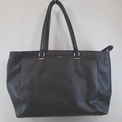 Tumi Sinclair Black Business Carry Bag Large Laptop Commuter Tote READ - Image 1 of 4