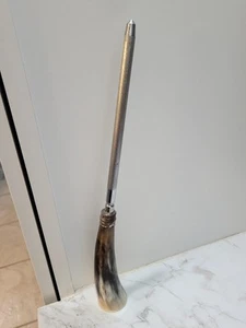Vintage Knife Sharpener Hone w/ Stag Deer Antler Horn Handle - Picture 1 of 7