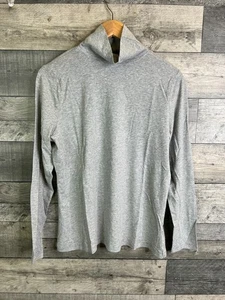 Seasalt Cornwall Landing Top Size UK 16 Grey Zinc Roll Neck Long Sleeves - Picture 1 of 9