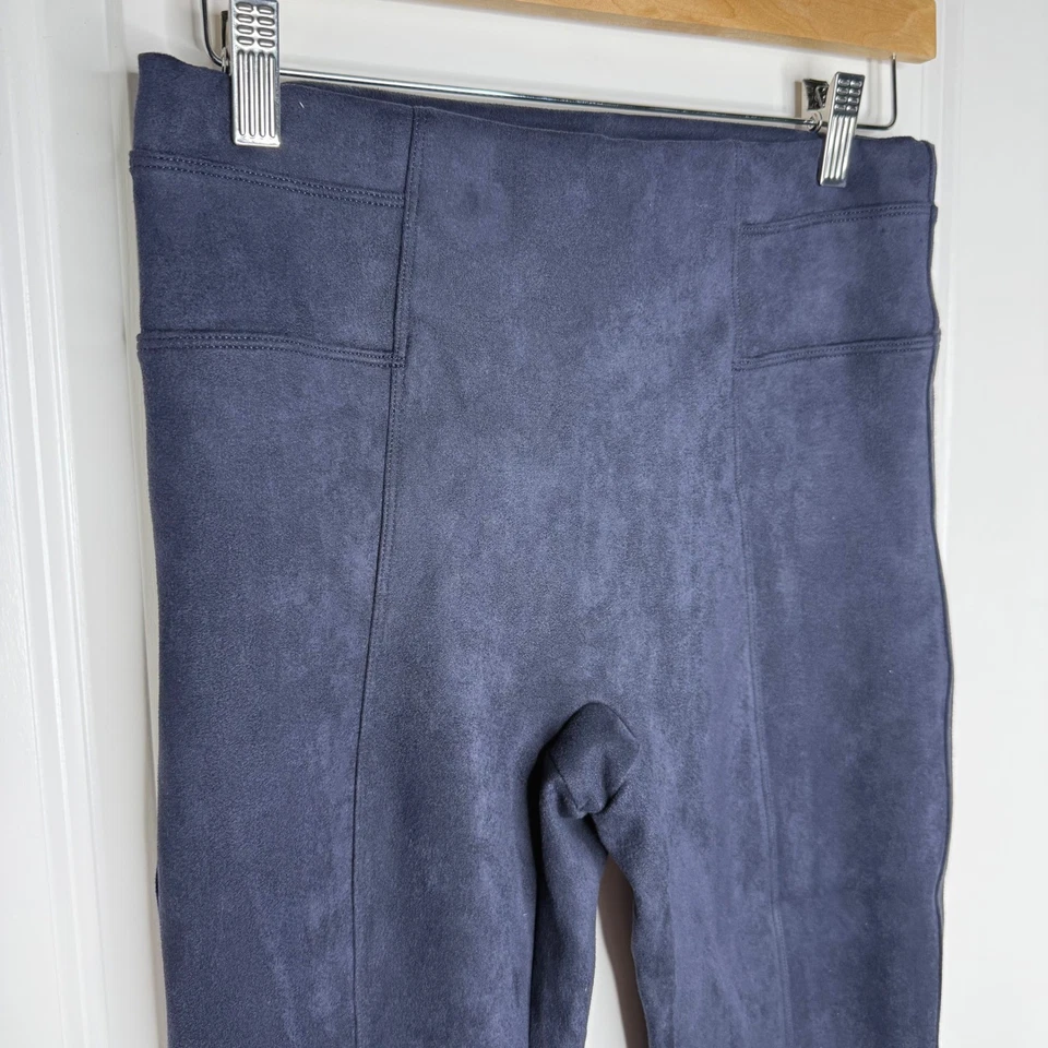 Spanx Imitación Gamuza Leggings Pantalones Mujer M M Pequeño Azul Cintura Alta Bolsillo Foto 1 de 4