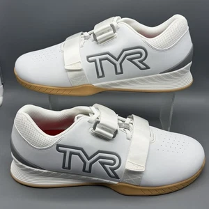 TYR L-1 Lifter Herren 14 Krafttraining Powerlifting Fitnessschuhe weiß silber neu ohne Karton - Bild 1 von 12