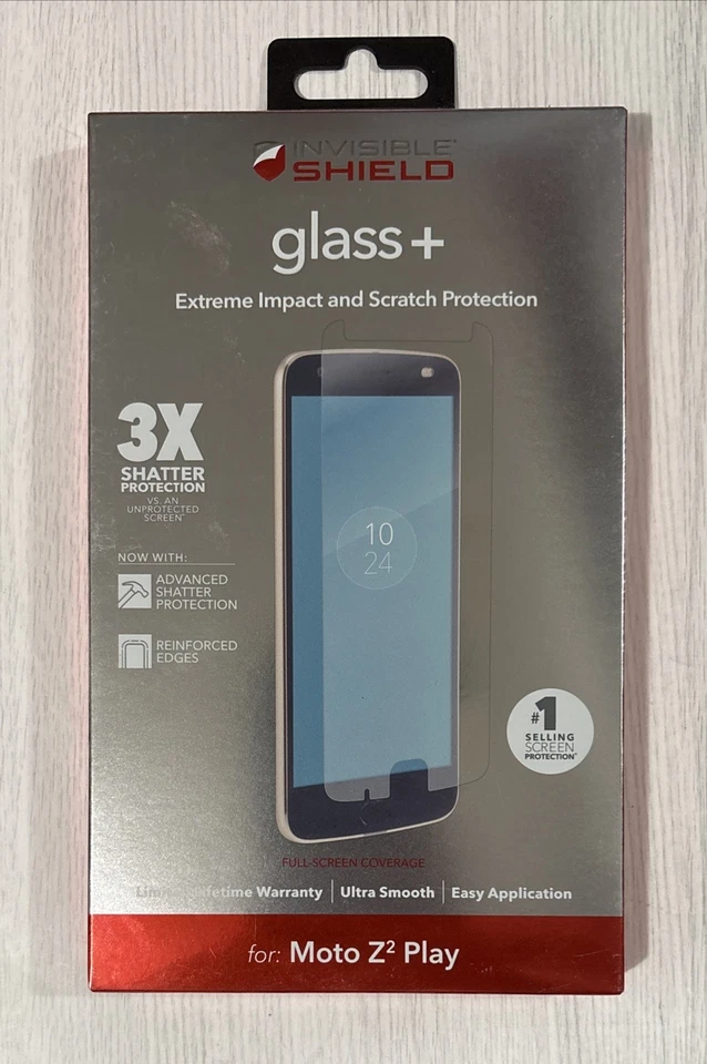 Zagg Invisible Shield Glass + Screen Protector For Moto Z2 Play - Image 1 of 1