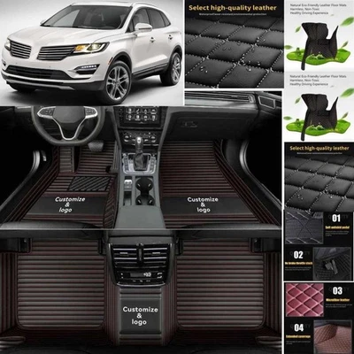 For Lincoln MKT Car Floor Mats Waterproof Auto Custom Liner Carpets PU Leather Foto 1 de 4