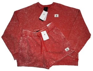 Nuevo con etiquetas Conjunto Conjunto Traje Para Mujer M/L Nike Jordan Flight Sudadera (L) y Pantalones Cortos (M) - Imagen 1 de 17