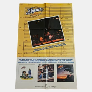 America Live 1977 Promo Poster 23x35 Warner Bros. Records Rock Ad Advert - Picture 1 of 5