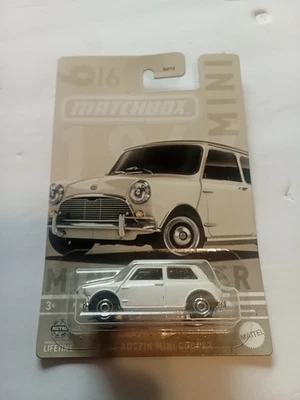 2024 Matchbox Mini Series #1 1964 Austin Mini Cooper STONE (OLIVE GREEN) | FSC - Image 1 of 2