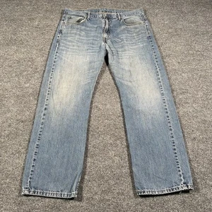 Pantalones de mezclilla vintage Y2K Levis 569 para hombre 36x32 azul descolorido calce suelto relajado - Imagen 1 de 10