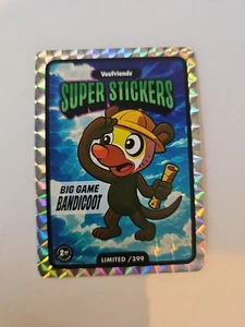 2025 Big Game Bandicoot VeeFriends Super Stickers Manga Series /399 - Picture 1 of 2