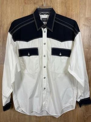 Authentic Y2K Versace Western Style Button Up Shirt Size L As Is - Image 1 of 4