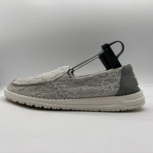 Zapatos informales sin cordones Hey Dude Lena de encaje azul para mujer talla 10 121953313 - Imagen 1 de 16