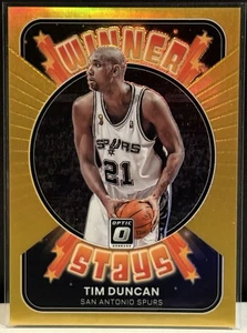 2021-22 Donruss Optic - TIM DUNCAN - Spurs - Winner Stays (true) GOLD /10 - Picture 1 of 2